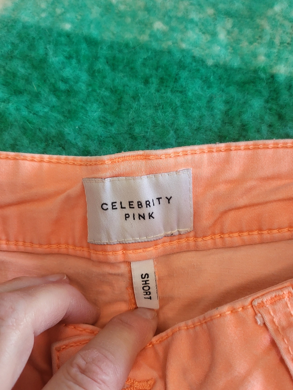 Celebrity Pink Coral Cotton Blend Women’s Shorts - Picture 3 of 6